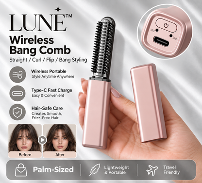 LUNÉ™ | Wireless Mini Hair Curler & Styling Brush