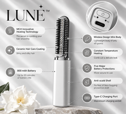 LUNÉ™ | Wireless Mini Hair Curler & Styling Brush